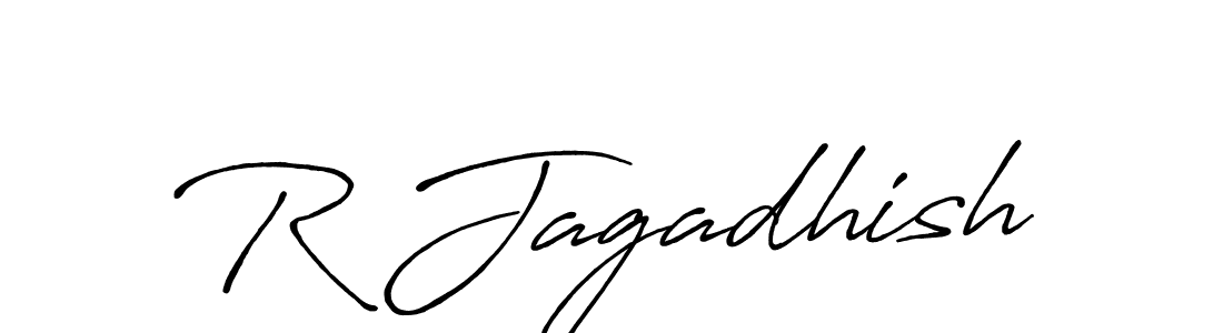 Use a signature maker to create a handwritten signature online. With this signature software, you can design (Antro_Vectra_Bolder) your own signature for name R Jagadhish. R Jagadhish signature style 7 images and pictures png