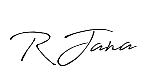 R Jana stylish signature style. Best Handwritten Sign (Antro_Vectra_Bolder) for my name. Handwritten Signature Collection Ideas for my name R Jana. R Jana signature style 7 images and pictures png