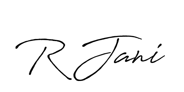 You should practise on your own different ways (Antro_Vectra_Bolder) to write your name (R Jani) in signature. don't let someone else do it for you. R Jani signature style 7 images and pictures png