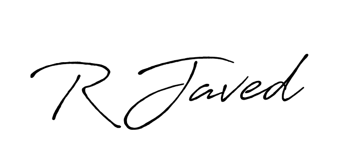 R Javed stylish signature style. Best Handwritten Sign (Antro_Vectra_Bolder) for my name. Handwritten Signature Collection Ideas for my name R Javed. R Javed signature style 7 images and pictures png