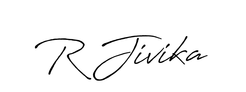 Similarly Antro_Vectra_Bolder is the best handwritten signature design. Signature creator online .You can use it as an online autograph creator for name R Jivika. R Jivika signature style 7 images and pictures png