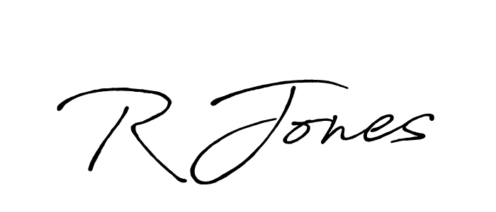 Make a beautiful signature design for name R Jones. Use this online signature maker to create a handwritten signature for free. R Jones signature style 7 images and pictures png