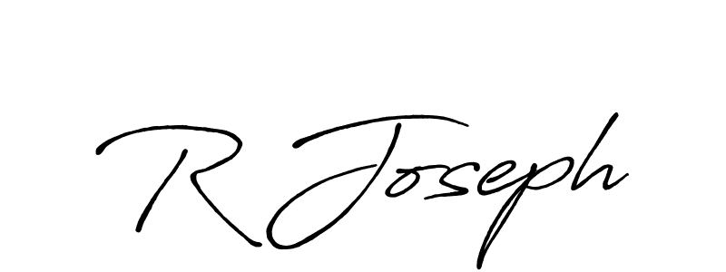 The best way (Antro_Vectra_Bolder) to make a short signature is to pick only two or three words in your name. The name R Joseph include a total of six letters. For converting this name. R Joseph signature style 7 images and pictures png
