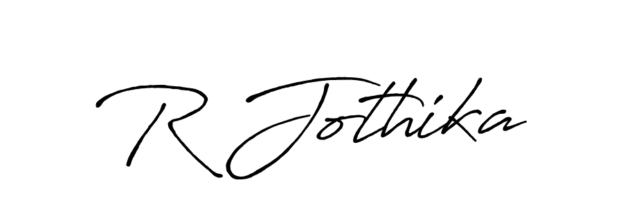 R Jothika stylish signature style. Best Handwritten Sign (Antro_Vectra_Bolder) for my name. Handwritten Signature Collection Ideas for my name R Jothika. R Jothika signature style 7 images and pictures png