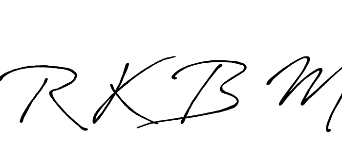 How to Draw R K B M signature style? Antro_Vectra_Bolder is a latest design signature styles for name R K B M. R K B M signature style 7 images and pictures png
