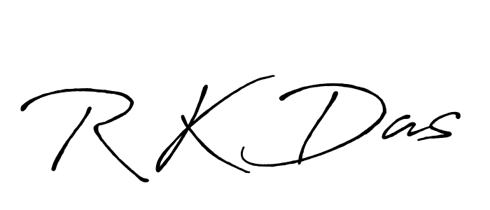 Make a beautiful signature design for name R K Das. With this signature (Antro_Vectra_Bolder) style, you can create a handwritten signature for free. R K Das signature style 7 images and pictures png