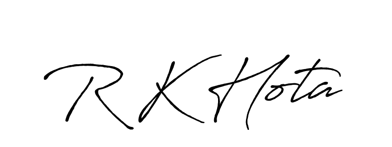 Similarly Antro_Vectra_Bolder is the best handwritten signature design. Signature creator online .You can use it as an online autograph creator for name R K Hota. R K Hota signature style 7 images and pictures png