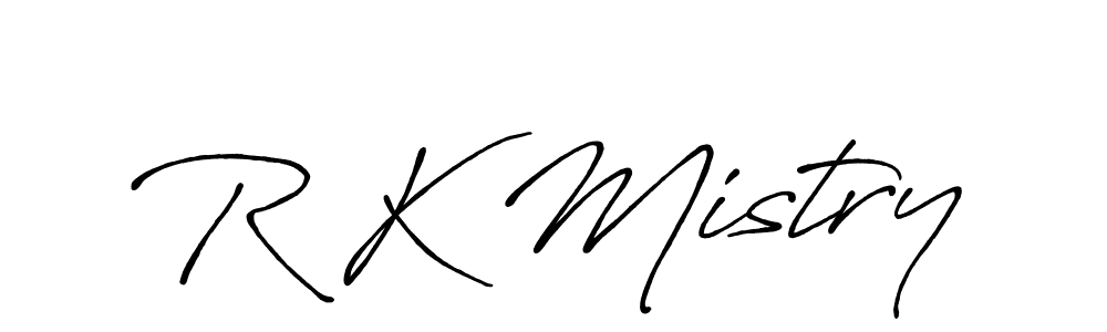 How to make R K Mistry signature? Antro_Vectra_Bolder is a professional autograph style. Create handwritten signature for R K Mistry name. R K Mistry signature style 7 images and pictures png
