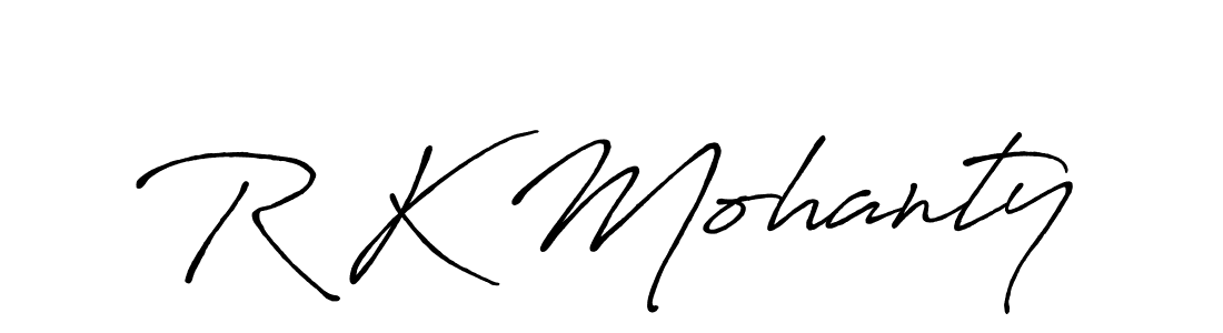 Antro_Vectra_Bolder is a professional signature style that is perfect for those who want to add a touch of class to their signature. It is also a great choice for those who want to make their signature more unique. Get R K Mohanty name to fancy signature for free. R K Mohanty signature style 7 images and pictures png