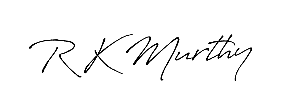 R K Murthy stylish signature style. Best Handwritten Sign (Antro_Vectra_Bolder) for my name. Handwritten Signature Collection Ideas for my name R K Murthy. R K Murthy signature style 7 images and pictures png