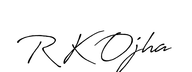 Here are the top 10 professional signature styles for the name R K Ojha. These are the best autograph styles you can use for your name. R K Ojha signature style 7 images and pictures png