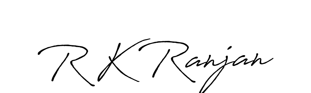 Use a signature maker to create a handwritten signature online. With this signature software, you can design (Antro_Vectra_Bolder) your own signature for name R K Ranjan. R K Ranjan signature style 7 images and pictures png