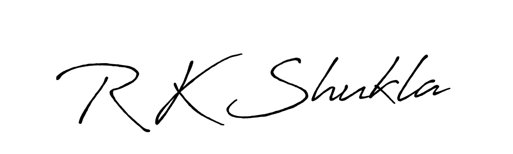 Also we have R K Shukla name is the best signature style. Create professional handwritten signature collection using Antro_Vectra_Bolder autograph style. R K Shukla signature style 7 images and pictures png