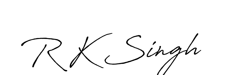 Also we have R K Singh name is the best signature style. Create professional handwritten signature collection using Antro_Vectra_Bolder autograph style. R K Singh signature style 7 images and pictures png