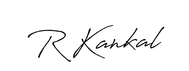 Make a beautiful signature design for name R Kankal. Use this online signature maker to create a handwritten signature for free. R Kankal signature style 7 images and pictures png