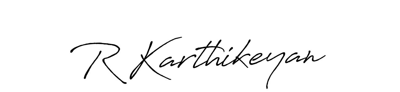 You should practise on your own different ways (Antro_Vectra_Bolder) to write your name (R Karthikeyan) in signature. don't let someone else do it for you. R Karthikeyan signature style 7 images and pictures png