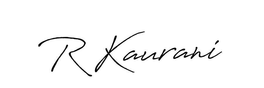 if you are searching for the best signature style for your name R Kaurani. so please give up your signature search. here we have designed multiple signature styles  using Antro_Vectra_Bolder. R Kaurani signature style 7 images and pictures png