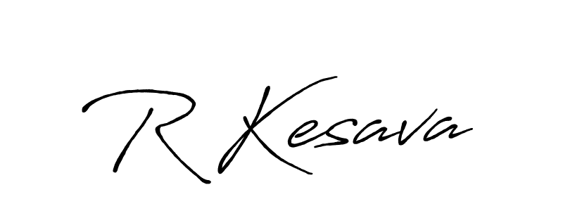 Use a signature maker to create a handwritten signature online. With this signature software, you can design (Antro_Vectra_Bolder) your own signature for name R Kesava. R Kesava signature style 7 images and pictures png