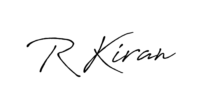 Also we have R Kiran name is the best signature style. Create professional handwritten signature collection using Antro_Vectra_Bolder autograph style. R Kiran signature style 7 images and pictures png