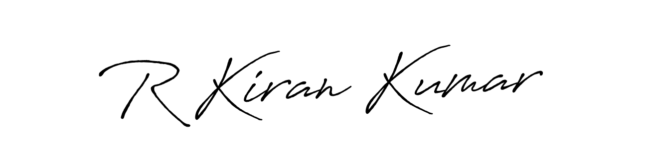 The best way (Antro_Vectra_Bolder) to make a short signature is to pick only two or three words in your name. The name R Kiran Kumar include a total of six letters. For converting this name. R Kiran Kumar signature style 7 images and pictures png