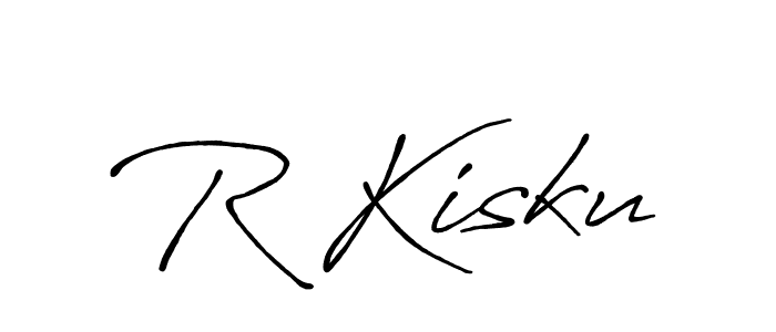 Create a beautiful signature design for name R Kisku. With this signature (Antro_Vectra_Bolder) fonts, you can make a handwritten signature for free. R Kisku signature style 7 images and pictures png