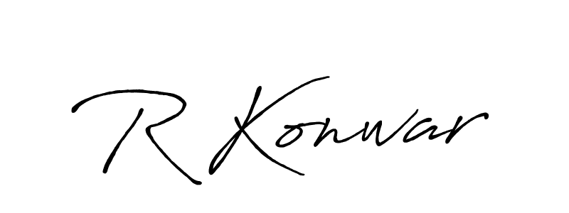 Similarly Antro_Vectra_Bolder is the best handwritten signature design. Signature creator online .You can use it as an online autograph creator for name R Konwar. R Konwar signature style 7 images and pictures png