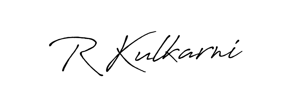 Make a beautiful signature design for name R Kulkarni. Use this online signature maker to create a handwritten signature for free. R Kulkarni signature style 7 images and pictures png