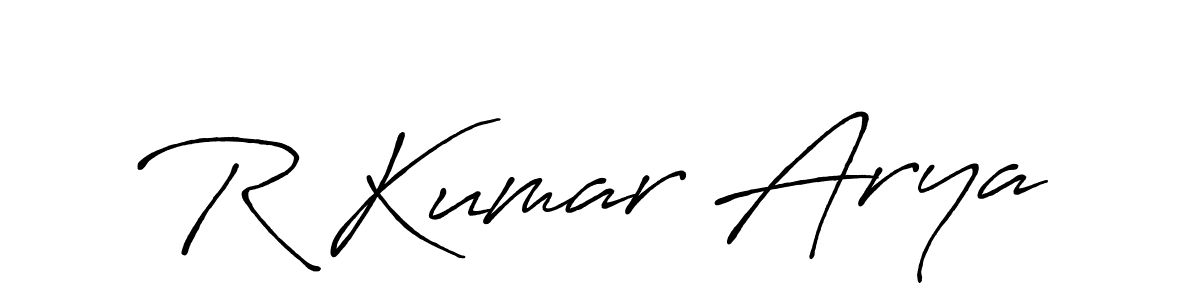 Similarly Antro_Vectra_Bolder is the best handwritten signature design. Signature creator online .You can use it as an online autograph creator for name R Kumar Arya. R Kumar Arya signature style 7 images and pictures png