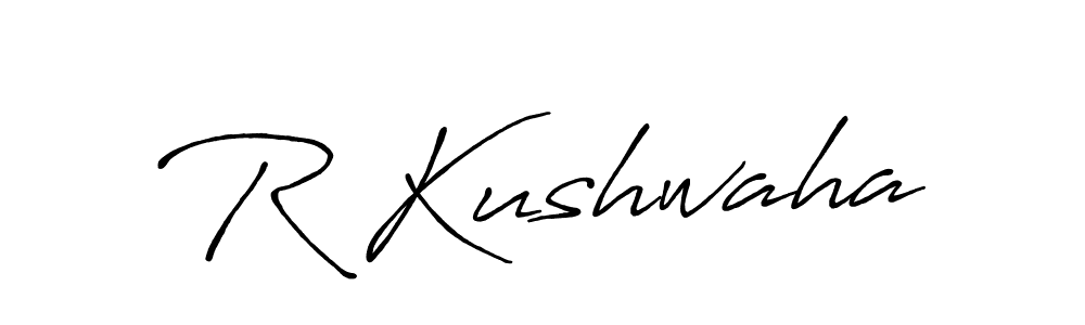 Make a beautiful signature design for name R Kushwaha. Use this online signature maker to create a handwritten signature for free. R Kushwaha signature style 7 images and pictures png