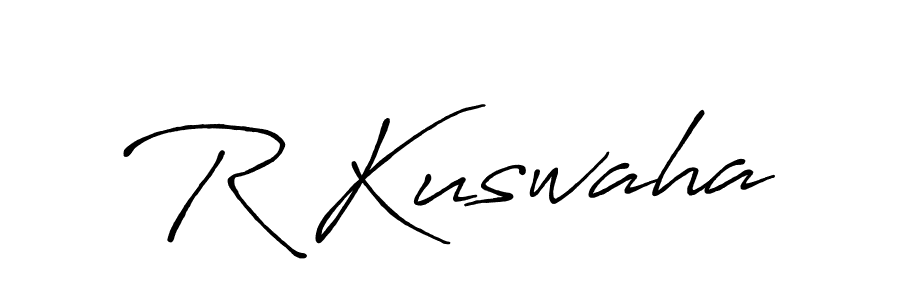 You should practise on your own different ways (Antro_Vectra_Bolder) to write your name (R Kuswaha) in signature. don't let someone else do it for you. R Kuswaha signature style 7 images and pictures png