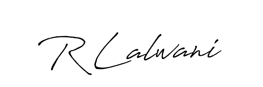 How to make R Lalwani signature? Antro_Vectra_Bolder is a professional autograph style. Create handwritten signature for R Lalwani name. R Lalwani signature style 7 images and pictures png