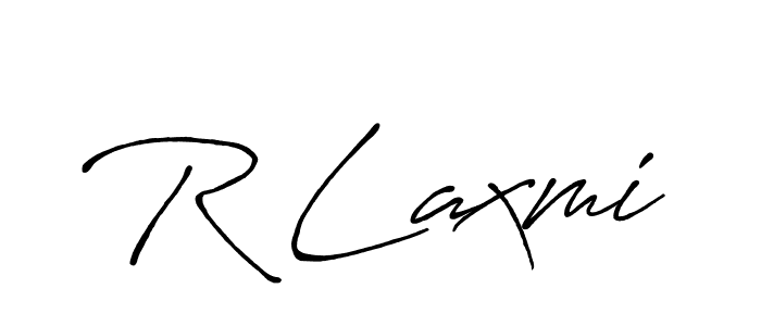 Design your own signature with our free online signature maker. With this signature software, you can create a handwritten (Antro_Vectra_Bolder) signature for name R Laxmi. R Laxmi signature style 7 images and pictures png