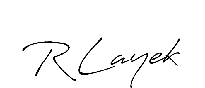 How to make R Layek signature? Antro_Vectra_Bolder is a professional autograph style. Create handwritten signature for R Layek name. R Layek signature style 7 images and pictures png