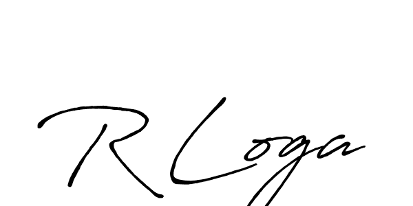 Use a signature maker to create a handwritten signature online. With this signature software, you can design (Antro_Vectra_Bolder) your own signature for name R Loga. R Loga signature style 7 images and pictures png