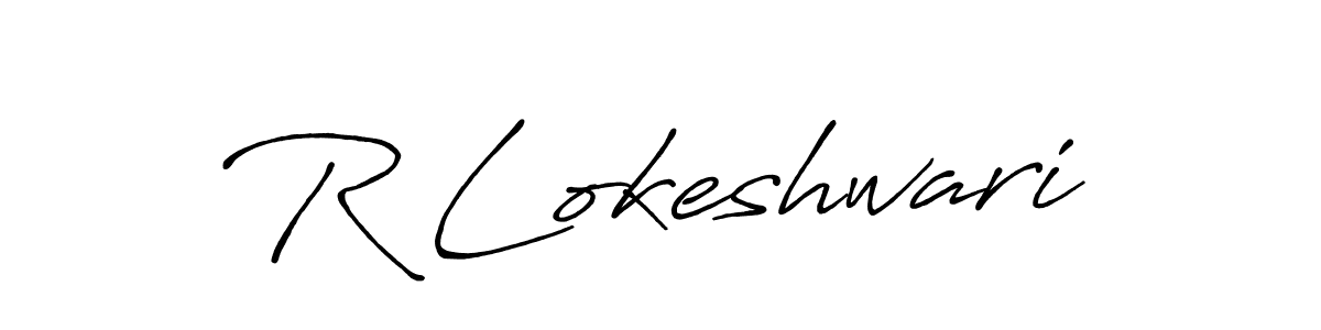 How to make R Lokeshwari signature? Antro_Vectra_Bolder is a professional autograph style. Create handwritten signature for R Lokeshwari name. R Lokeshwari signature style 7 images and pictures png