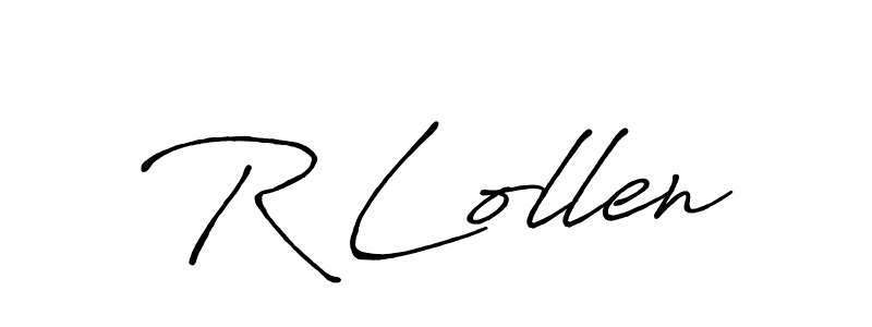 R Lollen stylish signature style. Best Handwritten Sign (Antro_Vectra_Bolder) for my name. Handwritten Signature Collection Ideas for my name R Lollen. R Lollen signature style 7 images and pictures png
