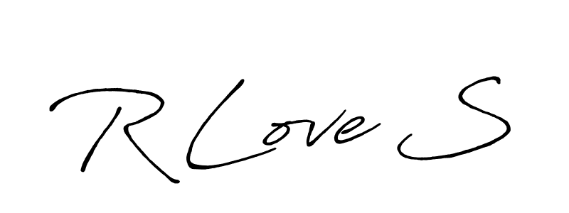 It looks lik you need a new signature style for name R Love S. Design unique handwritten (Antro_Vectra_Bolder) signature with our free signature maker in just a few clicks. R Love S signature style 7 images and pictures png