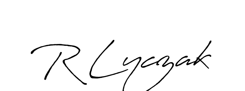 It looks lik you need a new signature style for name R Lyczak. Design unique handwritten (Antro_Vectra_Bolder) signature with our free signature maker in just a few clicks. R Lyczak signature style 7 images and pictures png