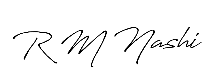 Antro_Vectra_Bolder is a professional signature style that is perfect for those who want to add a touch of class to their signature. It is also a great choice for those who want to make their signature more unique. Get R M Nashi name to fancy signature for free. R M Nashi signature style 7 images and pictures png