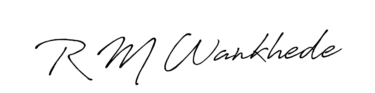 Best and Professional Signature Style for R M Wankhede. Antro_Vectra_Bolder Best Signature Style Collection. R M Wankhede signature style 7 images and pictures png