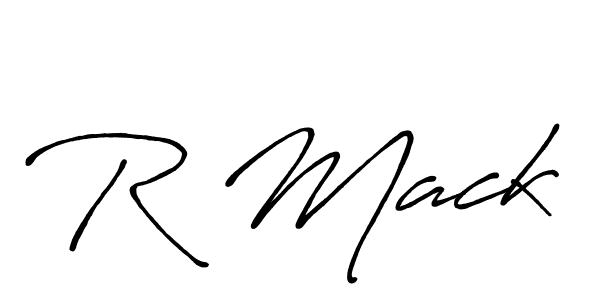 How to make R Mack signature? Antro_Vectra_Bolder is a professional autograph style. Create handwritten signature for R Mack name. R Mack signature style 7 images and pictures png