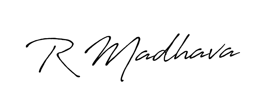 Make a beautiful signature design for name R Madhava. Use this online signature maker to create a handwritten signature for free. R Madhava signature style 7 images and pictures png