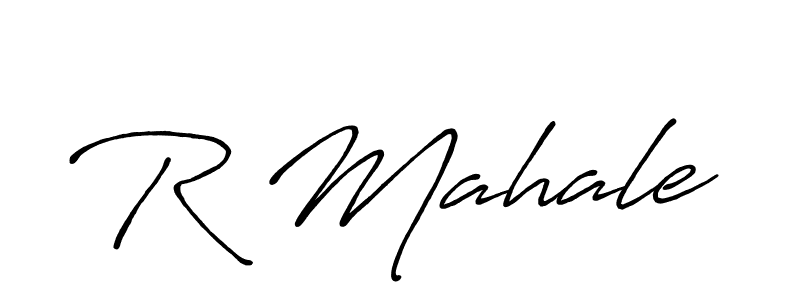 Also You can easily find your signature by using the search form. We will create R Mahale name handwritten signature images for you free of cost using Antro_Vectra_Bolder sign style. R Mahale signature style 7 images and pictures png