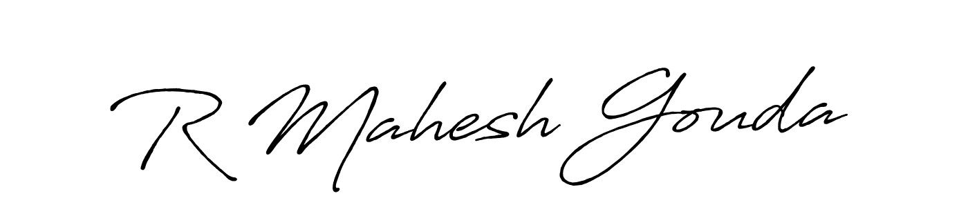 Also You can easily find your signature by using the search form. We will create R Mahesh Gouda name handwritten signature images for you free of cost using Antro_Vectra_Bolder sign style. R Mahesh Gouda signature style 7 images and pictures png