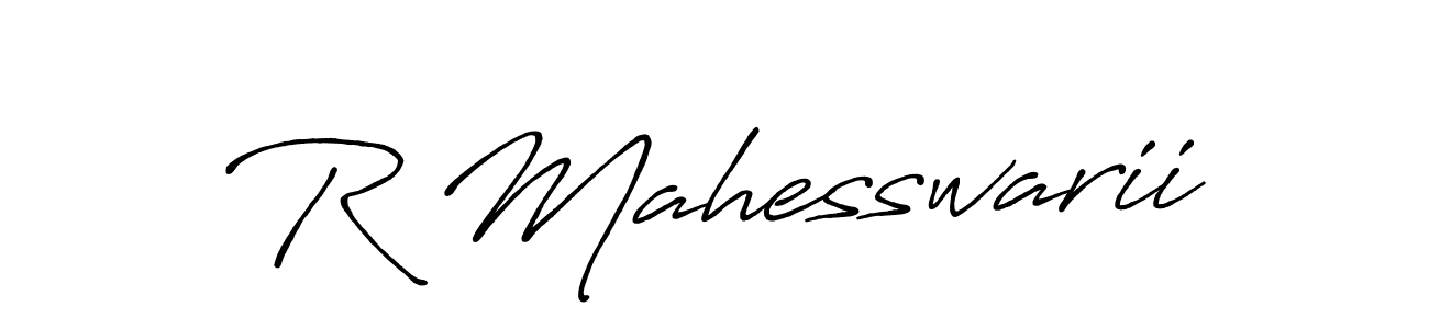 Use a signature maker to create a handwritten signature online. With this signature software, you can design (Antro_Vectra_Bolder) your own signature for name R Mahesswarii. R Mahesswarii signature style 7 images and pictures png