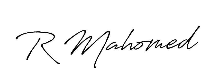 Antro_Vectra_Bolder is a professional signature style that is perfect for those who want to add a touch of class to their signature. It is also a great choice for those who want to make their signature more unique. Get R Mahomed name to fancy signature for free. R Mahomed signature style 7 images and pictures png