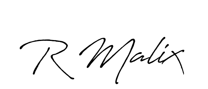 Also You can easily find your signature by using the search form. We will create R Malix name handwritten signature images for you free of cost using Antro_Vectra_Bolder sign style. R Malix signature style 7 images and pictures png