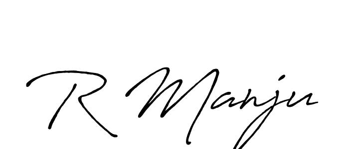 Make a beautiful signature design for name R Manju. Use this online signature maker to create a handwritten signature for free. R Manju signature style 7 images and pictures png
