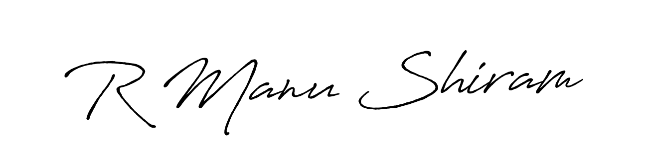 You can use this online signature creator to create a handwritten signature for the name R Manu Shiram. This is the best online autograph maker. R Manu Shiram signature style 7 images and pictures png