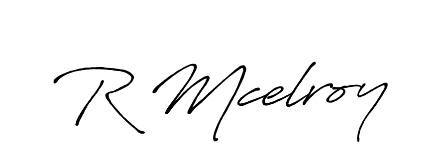 Use a signature maker to create a handwritten signature online. With this signature software, you can design (Antro_Vectra_Bolder) your own signature for name R Mcelroy. R Mcelroy signature style 7 images and pictures png